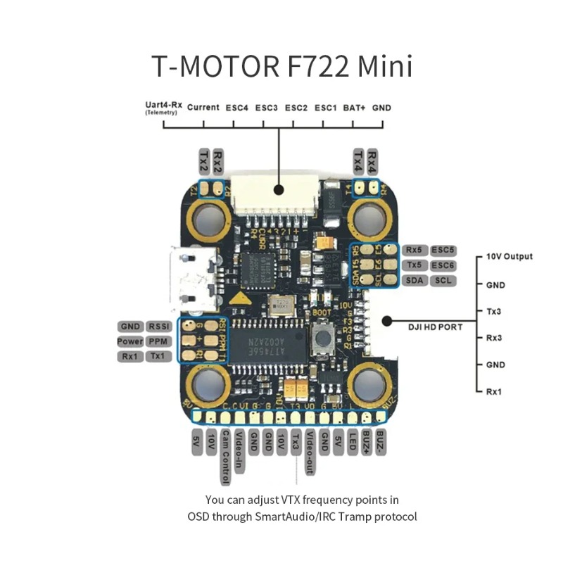 T-Motor MINI F7 & F45A 4in1 ES - Betaflight Fc F7 review and price