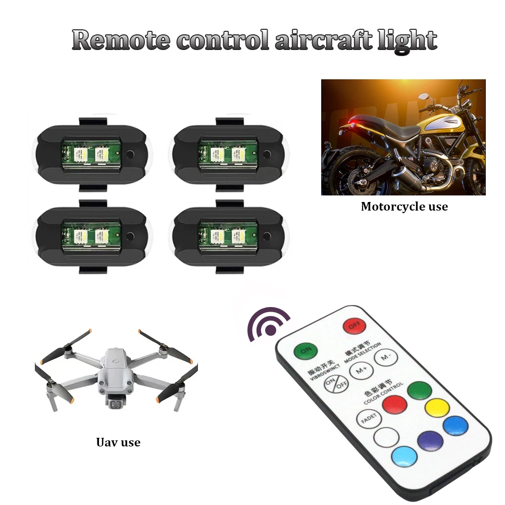 1Pcs Remote LED RGB Anti-colli - Drone Led Light review and price