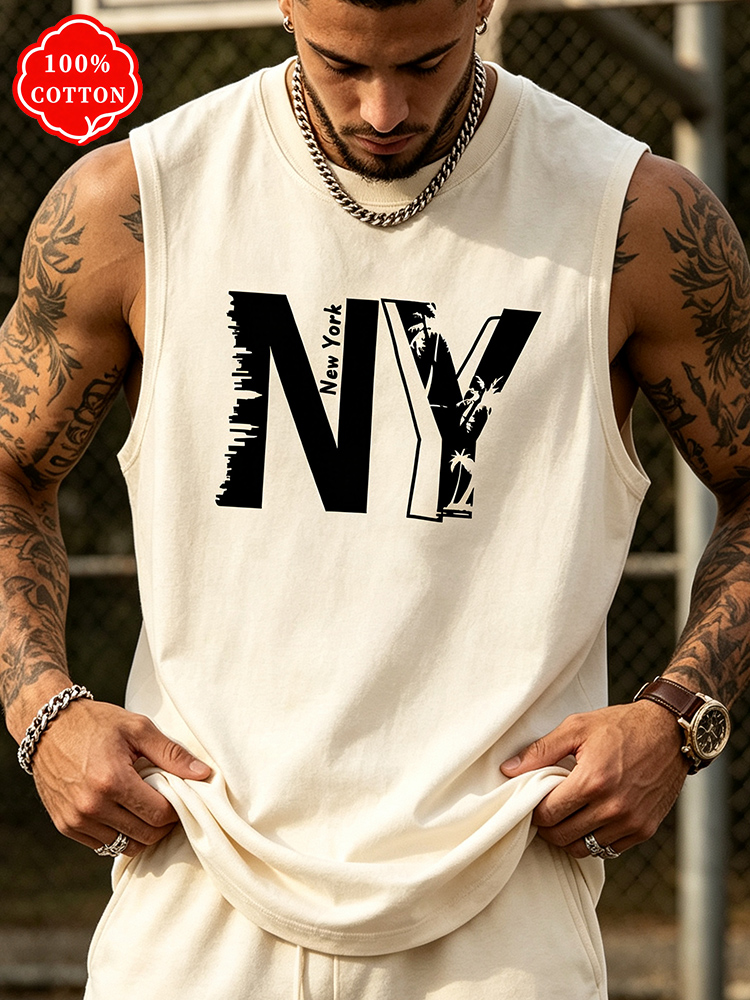 Men 100% Cotton Crew Neck Tank - Drone Buzzer review and price