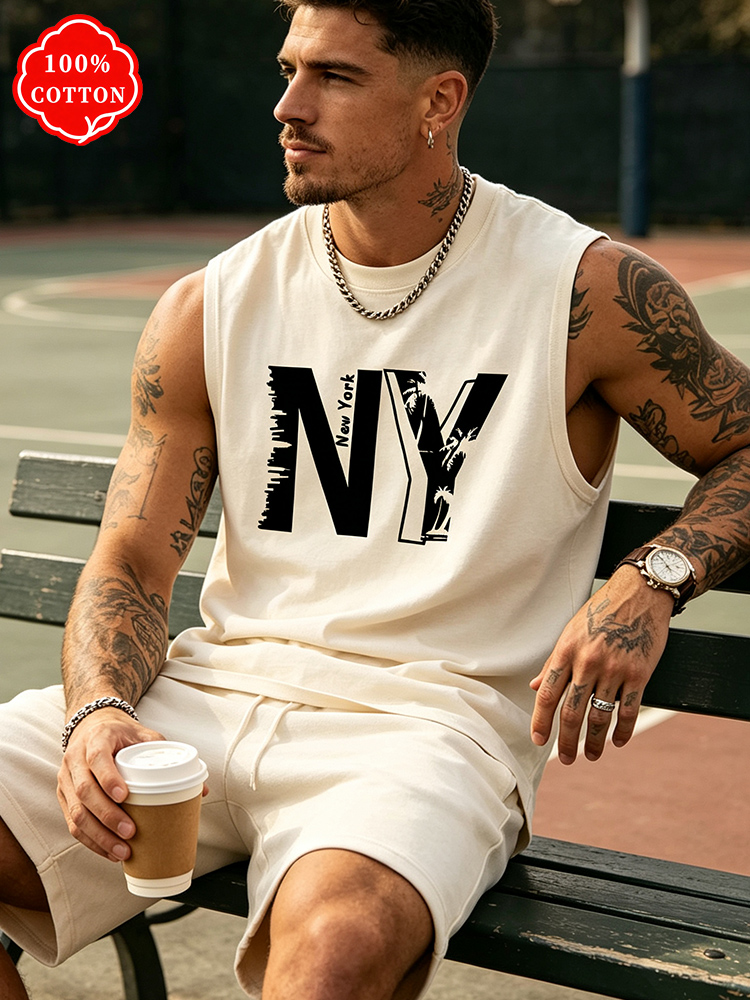 Men 100% Cotton Crew Neck Tank - Drone Buzzer review and price