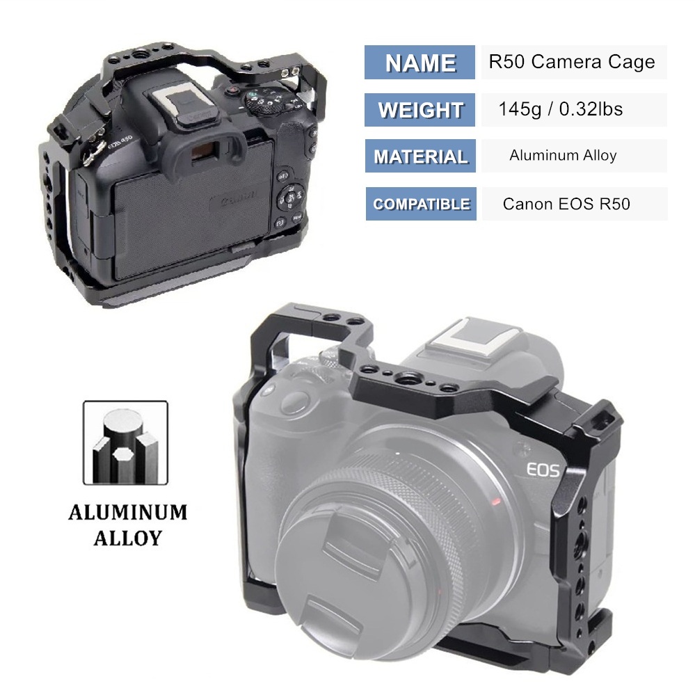 R50 Camera Cage for Canon EOS  - Canon Camera Eos R50 review and price