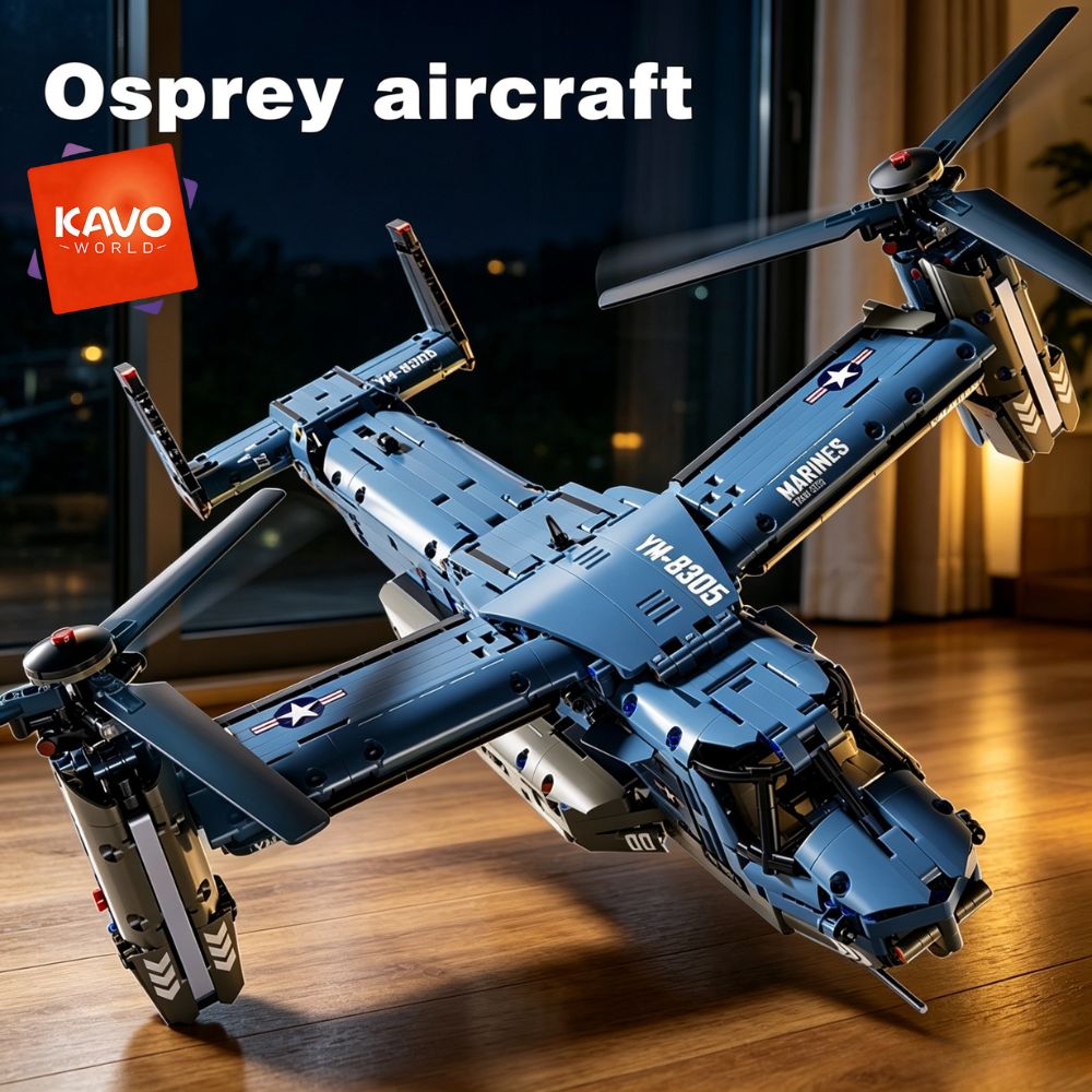 KAVOWORLD 1486PCS V-22 Osprey  - Jjrc Drone X12 review and price